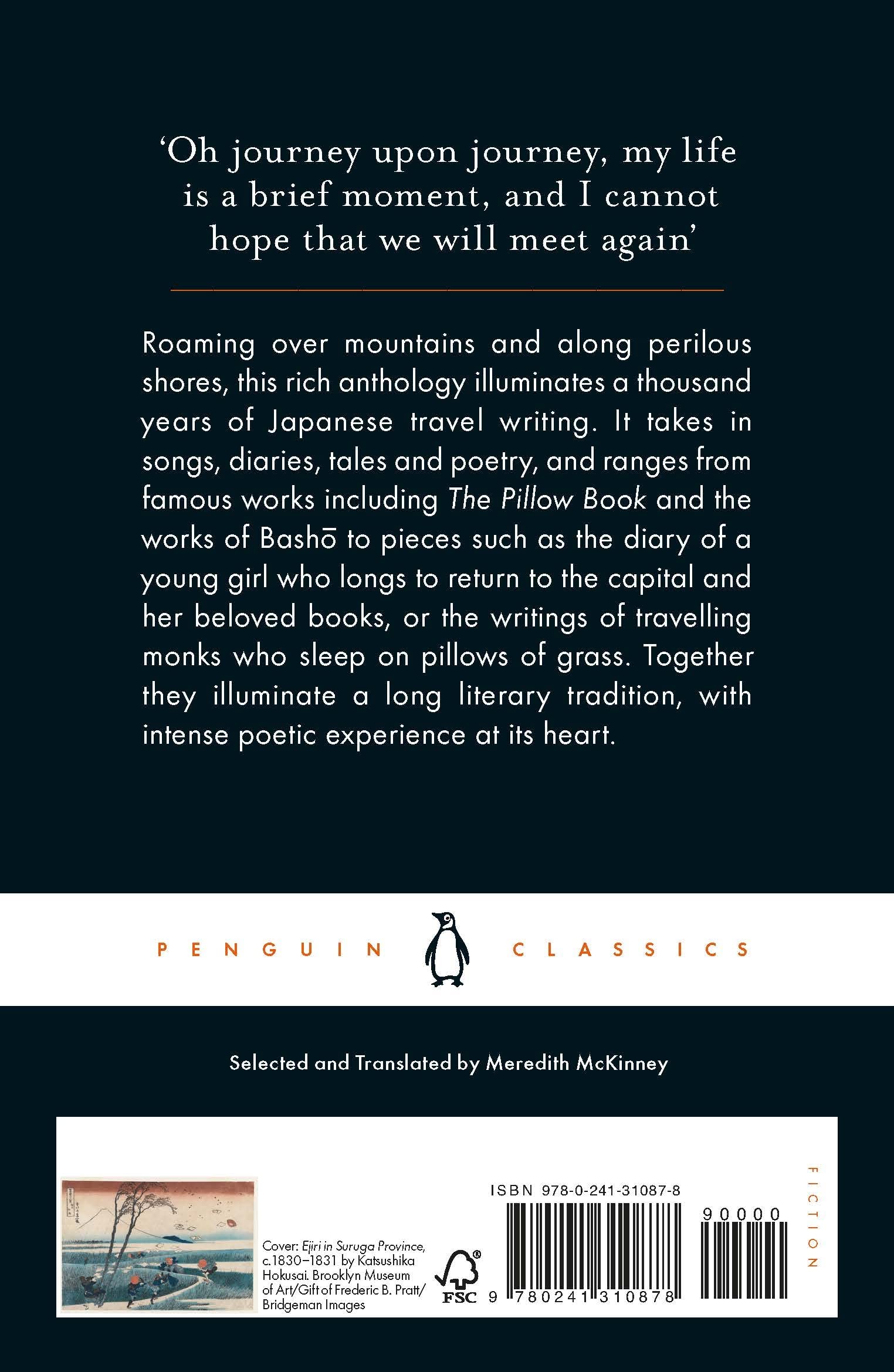 Travels with a Writing Brush: Classical Japanese Travel Writing from the Manyoshu to Basho