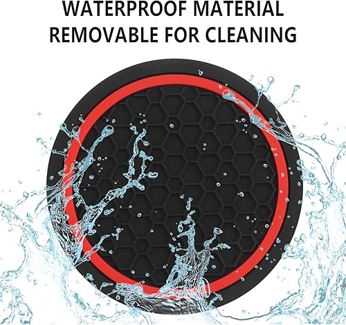 Miniatura 5 de 4 posavasos de automóvil para portavasos de automóvil, con diseño de panal de abeja, proporcionan decoración antideslizante y para automóvil,