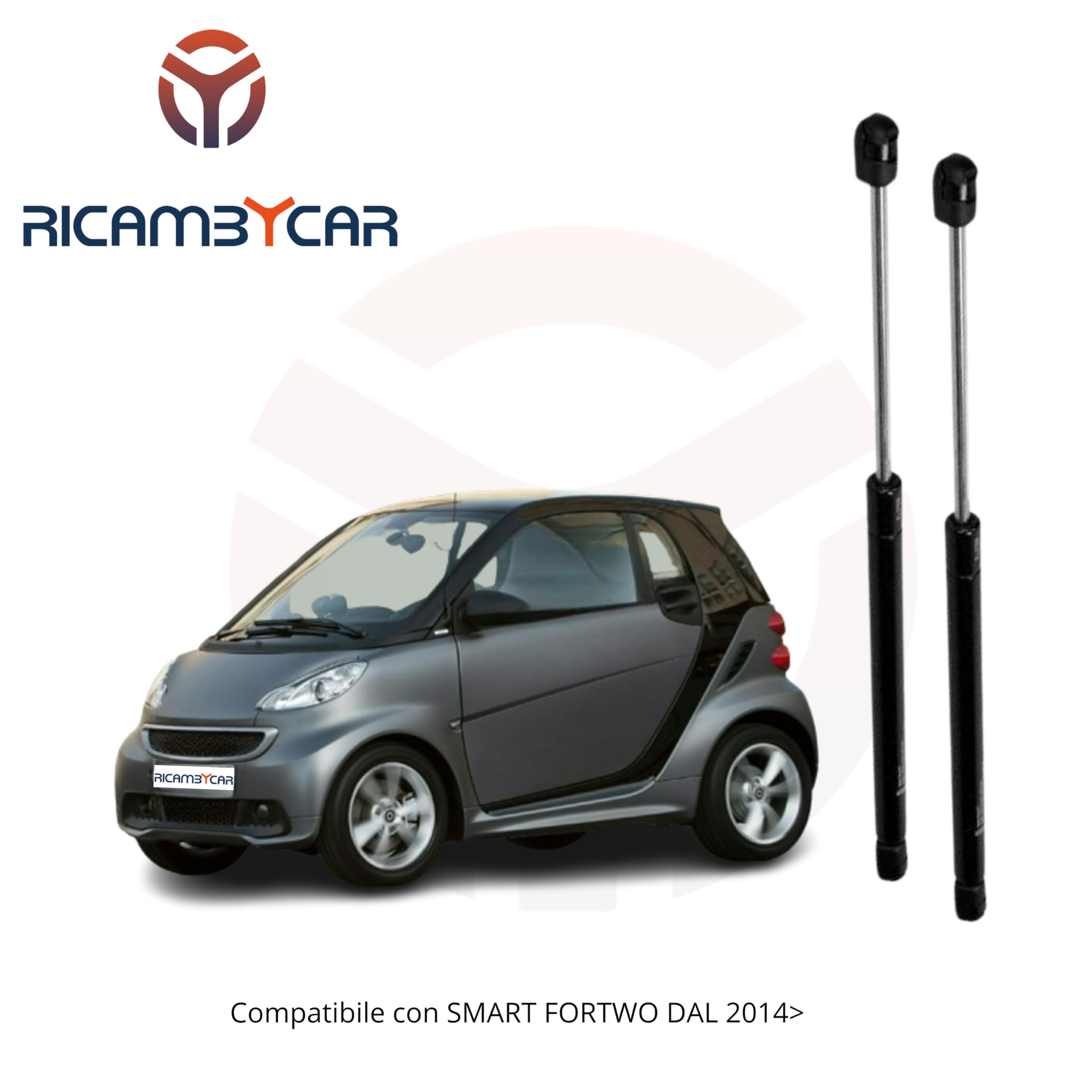 MOLLA A GAS PISTONE AMMORTIZZATORE COFANO POSTERIORE SMAT SMART FORTWO 07