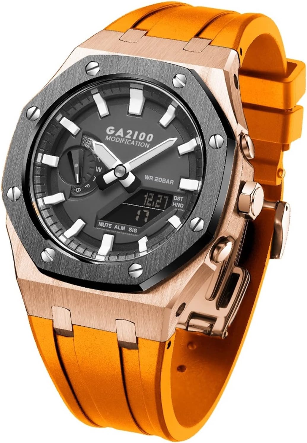 GA-B2110 MOD Kit For GA2100 GA2110 Metal Watch Case Silicone Strap 316 Stainless Steel Modified Accessories Bracelet Bezel bands