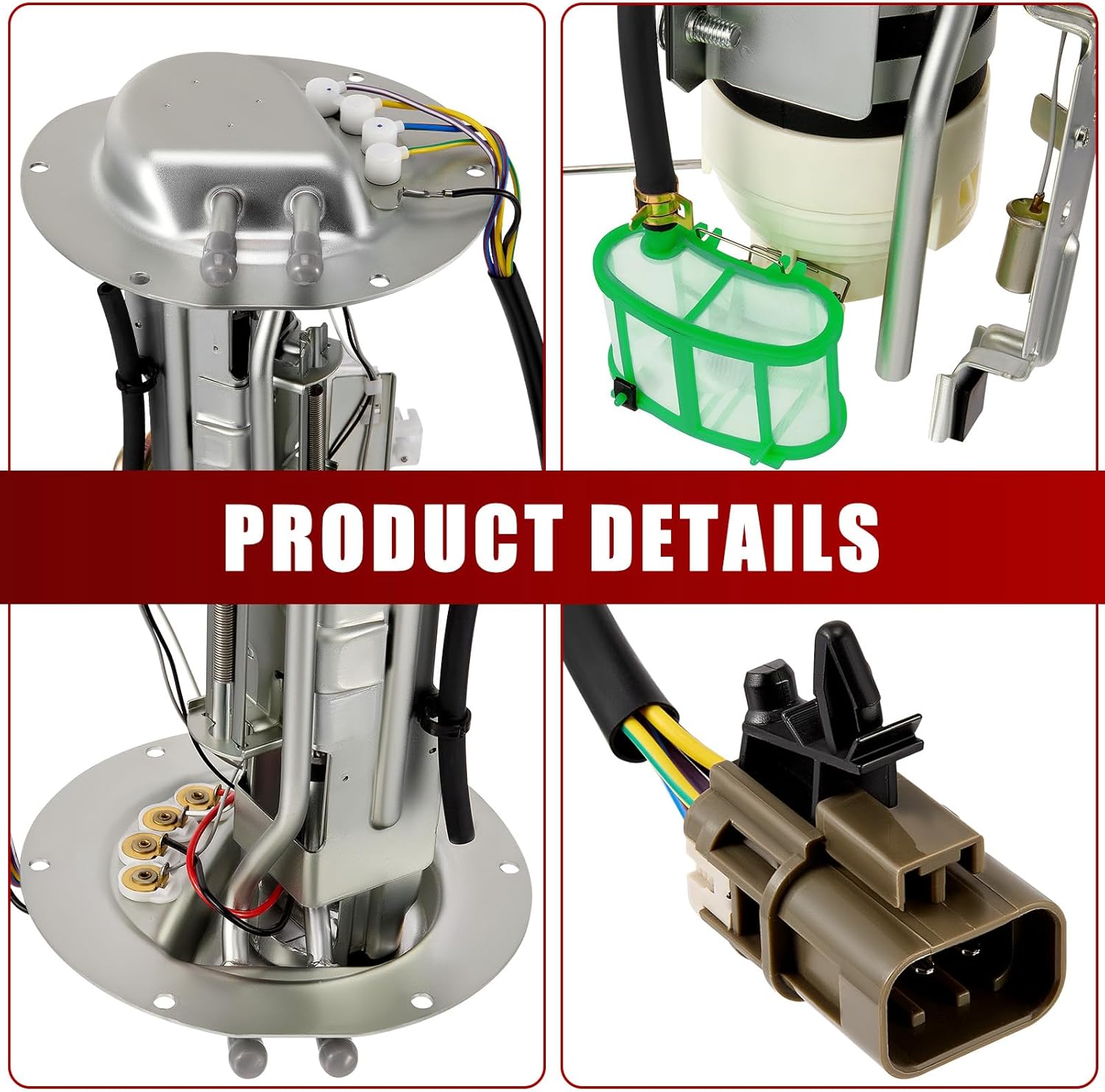 17050-01G04 Fuel Pump Module Assembly Compatible with 1988-1992 Nissan D21 2.4L L4 & 3.0L V6 Pickup, Replace E8268S SP4017M - Image 5