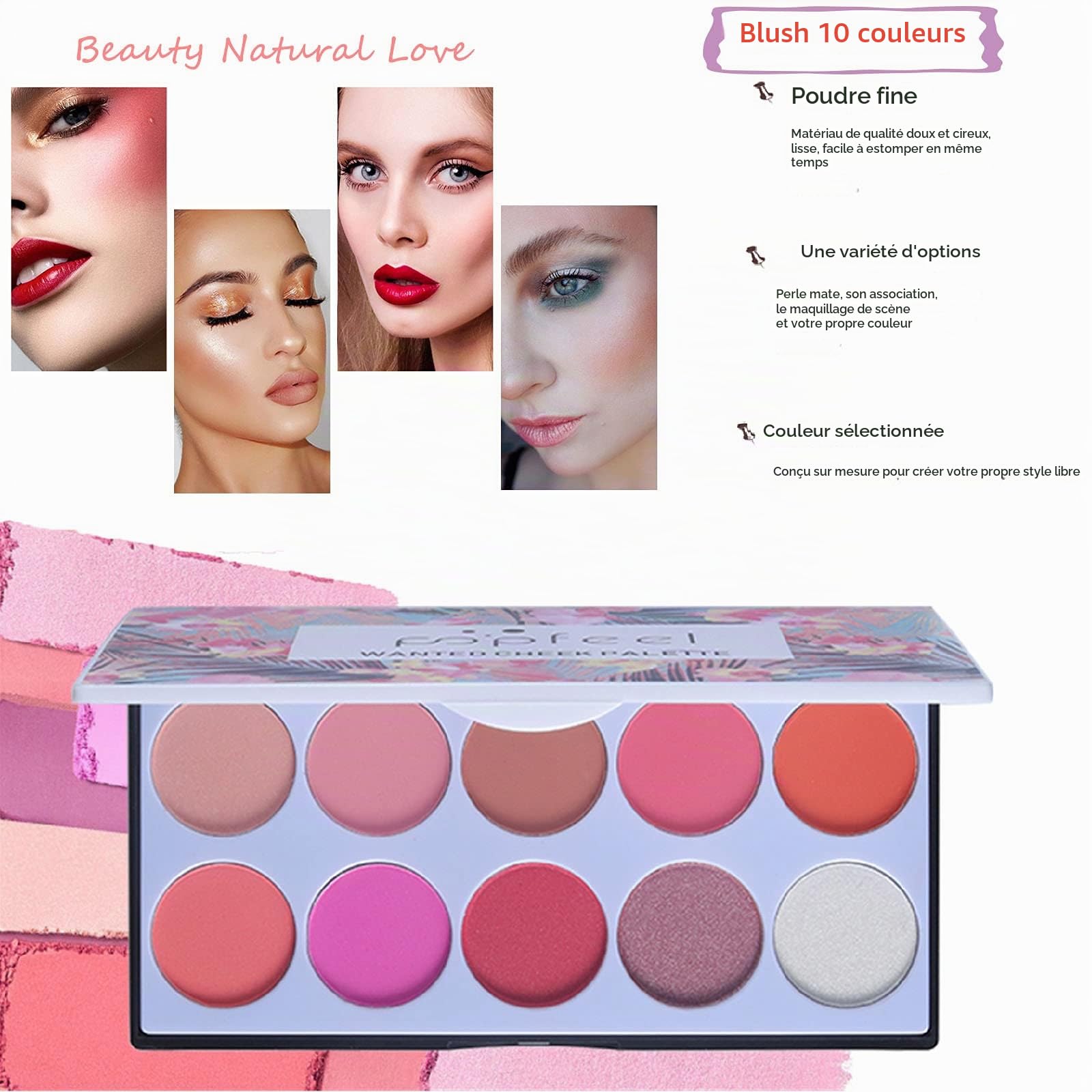 34Pcs Kit de maquillage Complet, Polyvalent Ensemble-cadeau de Cosmétique avec Fard à Paupières Palette Correcteur Fard à Joues Rouge à Lèvre pour Femme, Tout-en-un Mallette de Maquillage Beauté Set#1