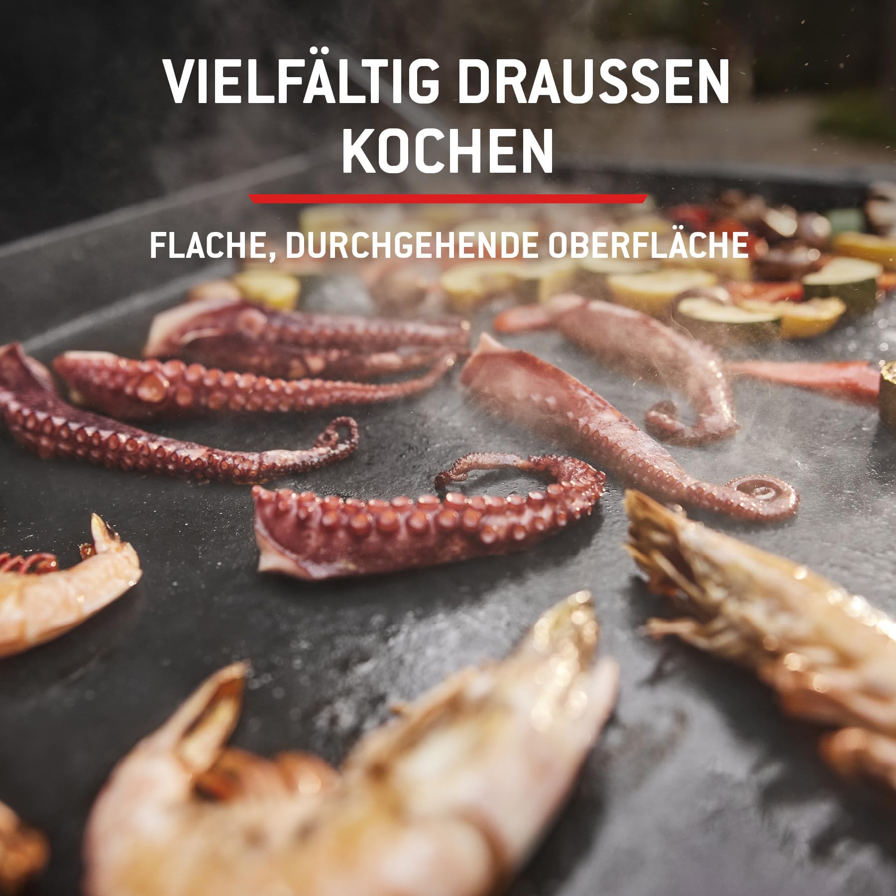 Weber Slate GP 71 cm Premium Plancha mit Untergestell und Rollen | 3 Brenner, Porzellanemaillierte Antihaft-Grillfläche, Durchgehende Hitzeverteilung, Multi-Zonen-System, 3252 cm² Grillfläche