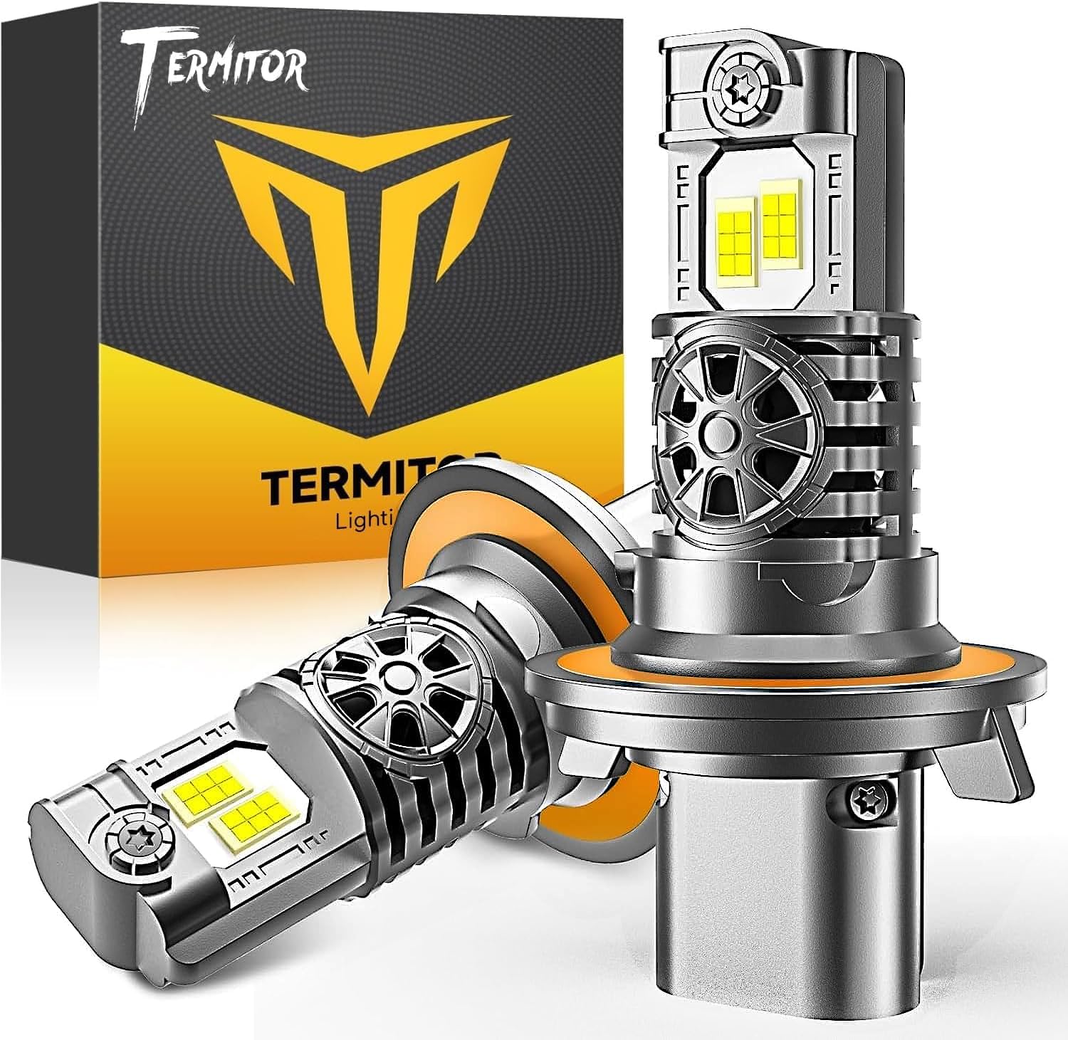 Termitor  9008/H13 Light Bulbs,130,000LM 20X Brightness, True 1:1 OEM Size