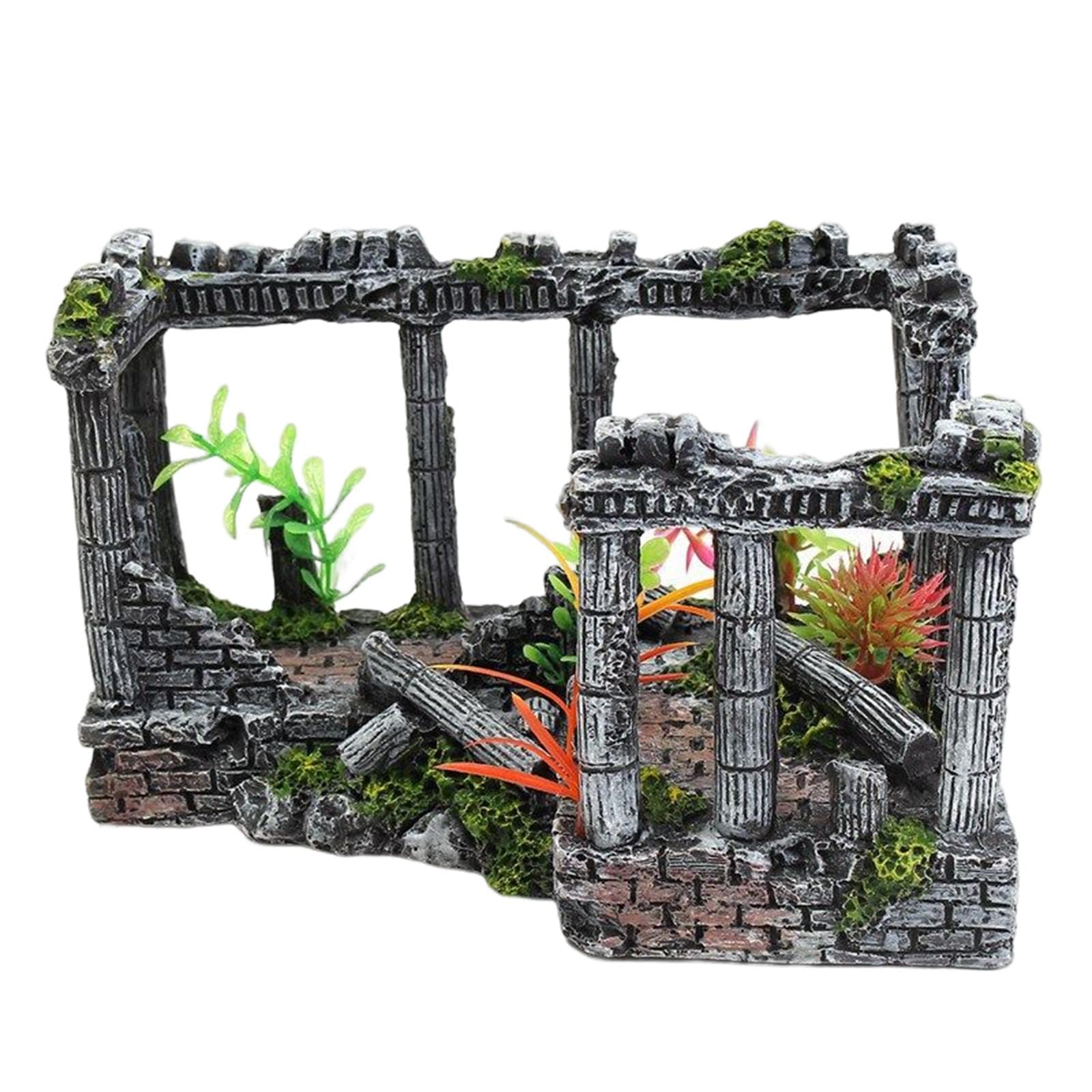 Acquario Romano Colonna Rovine Fish Tank Ornamento Artigianato Decor Home Office