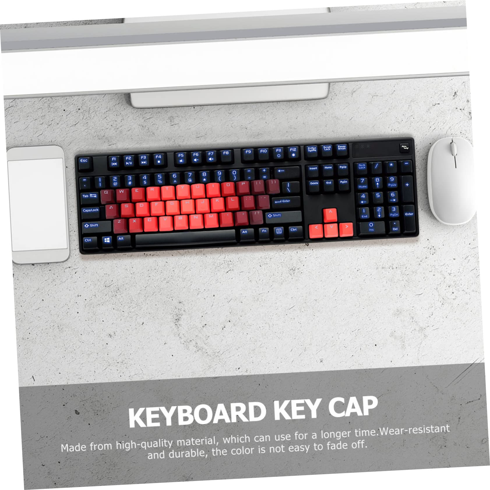 jojofuny 3sets Keycaps Per Tastiera Meccanica Design Traslucido e Facile Da Installare Accessori Per Keyboard Compatibile Con Layout Cherry e Giocatori Di Gaming