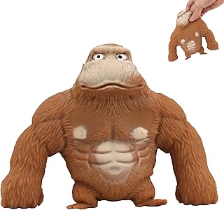Gorila Juguete Antiestres, TIANLIN Gorila Juguete Indestructible, Muñeco Indestructible, Squeeze Mono Juguete, Casual y Divertido, Adecuado para Relajación y Alivio del Estrés.