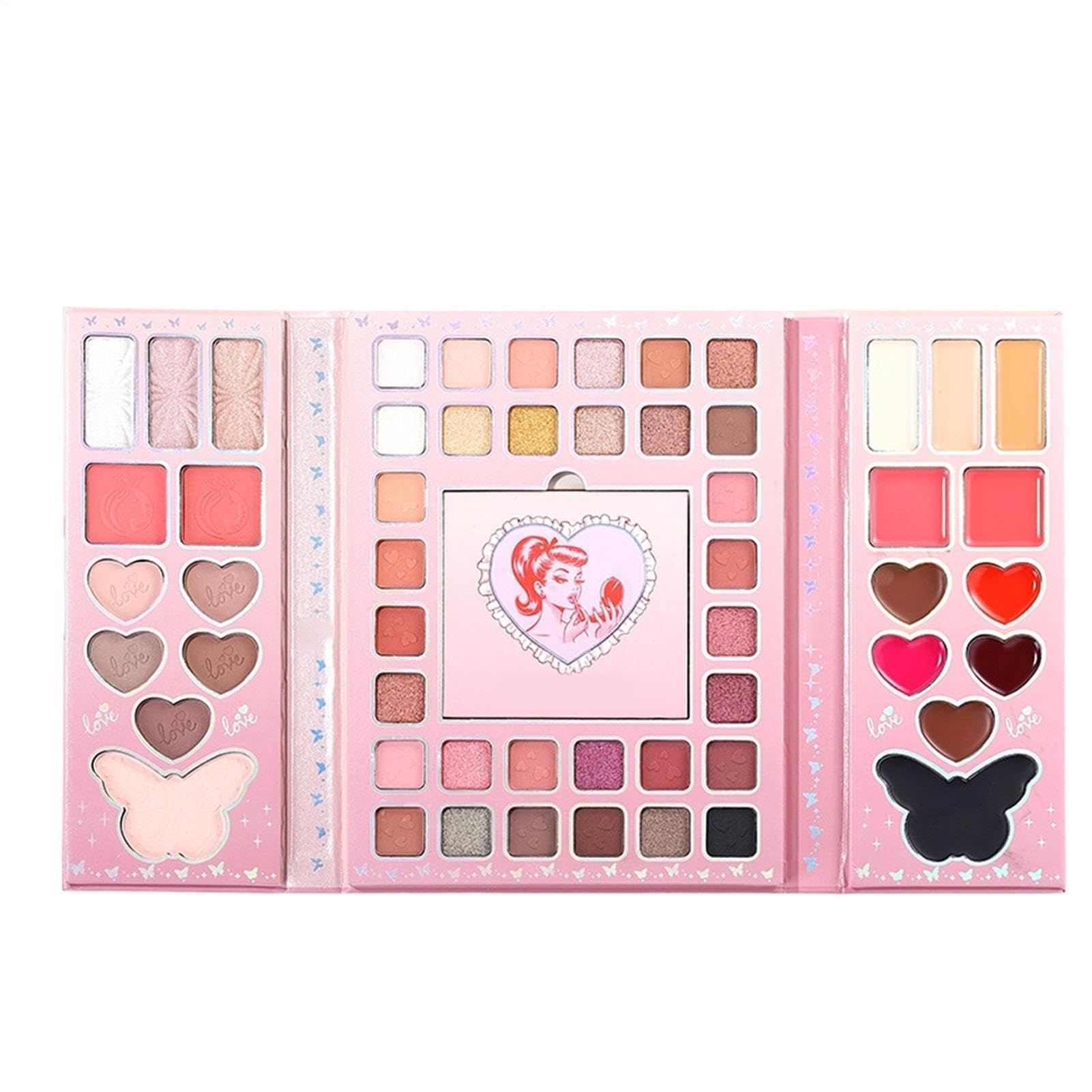 Palette di ombretti ad alta pigmentazione, set di trucco compatto