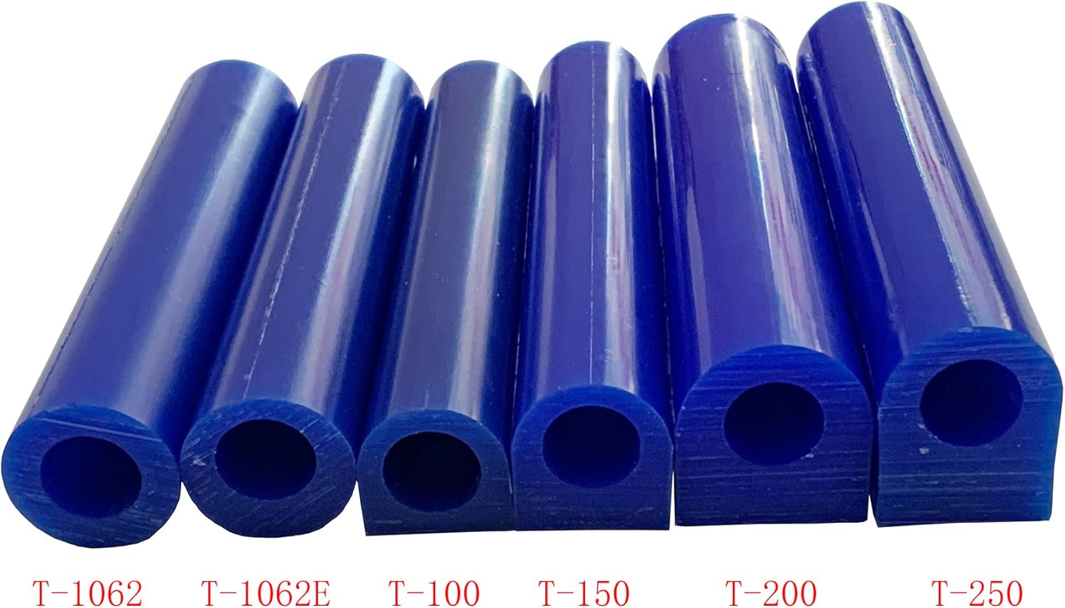 6PCS Blue Ring Wax Tube Carving Wax Mold Hole Round Molding Wax Tool Jewelry Ring Casting Mold Kit Ring Wax Making Kit