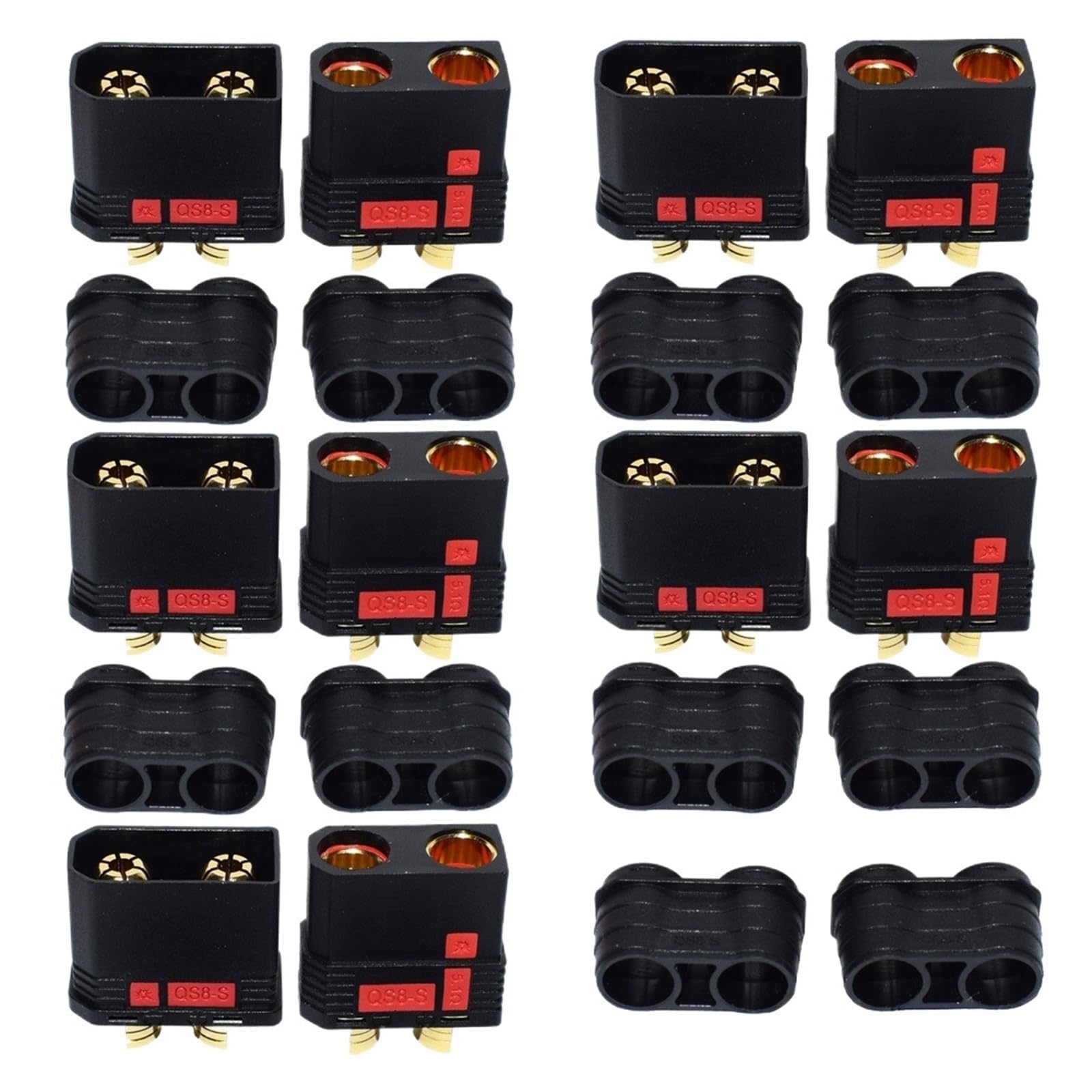 QS8-Stecker und -Buchse, aktuelle Qs8-Spark-Stecker-Anwendung mit ferngesteuerter Spielzeug-Drohne(5Pais QS8)