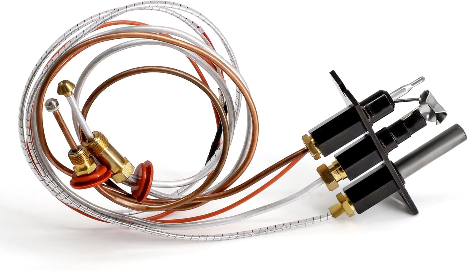 4021-737 Propane Gas Pilot Assembly for Heatilator, Heat N Glo, Quadrafire Fireplaces, 485-511A Pilot Assembly Gas Fireplace Replacement Parts with Thermocouple Thermopile