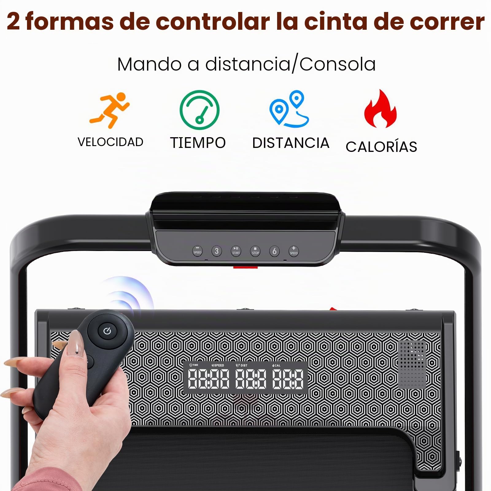 CITYSPORTS Cinta de Correr con inclinación, 2 en 1 Plegable para Fitness para Oficina en casa, Debajo del Escritorio, Almohadilla Plegable para máquina de Caminar con Control Remoto, Pantalla LED