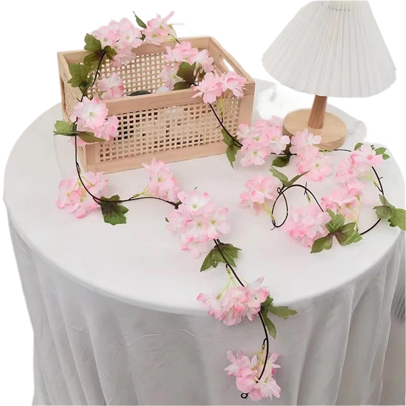 LuoAXINN Artificial Rose Vine 2.2m Artificial Flower String