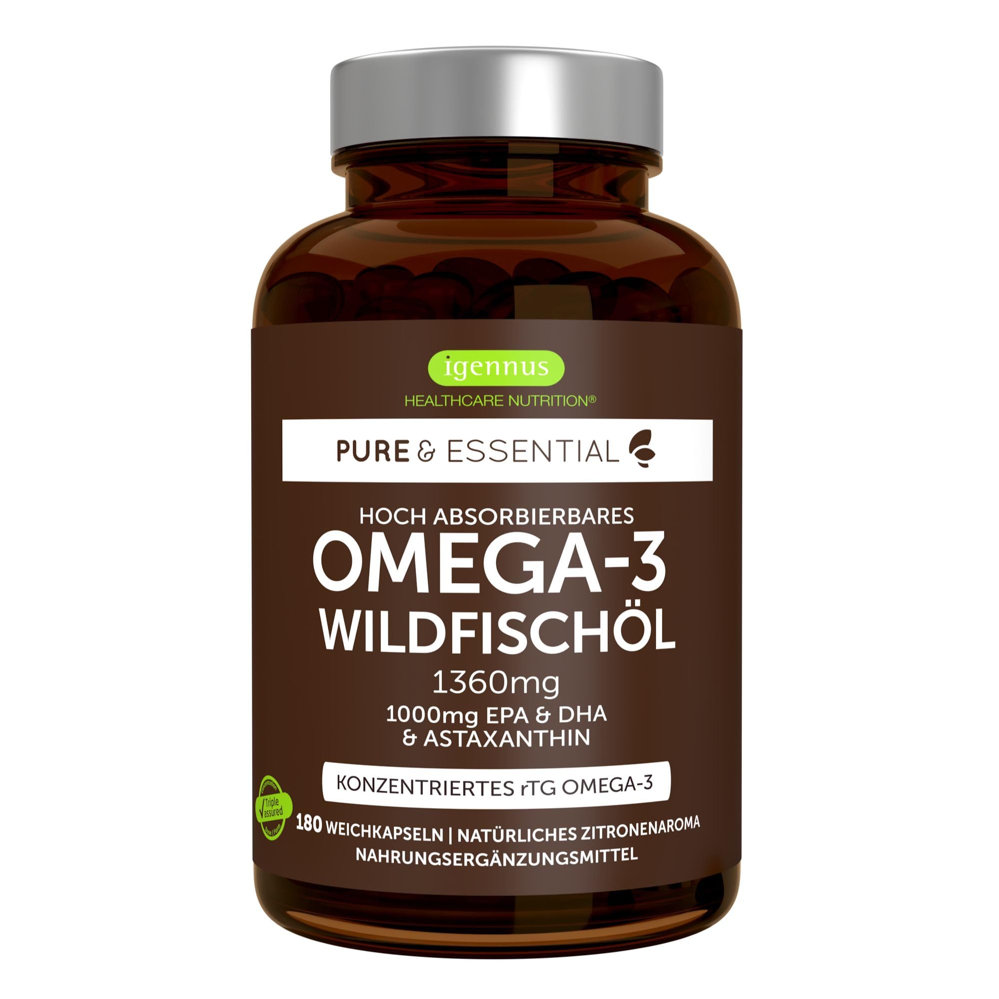 Igennus Omega-3 rTG mit Astaxanthin (180)