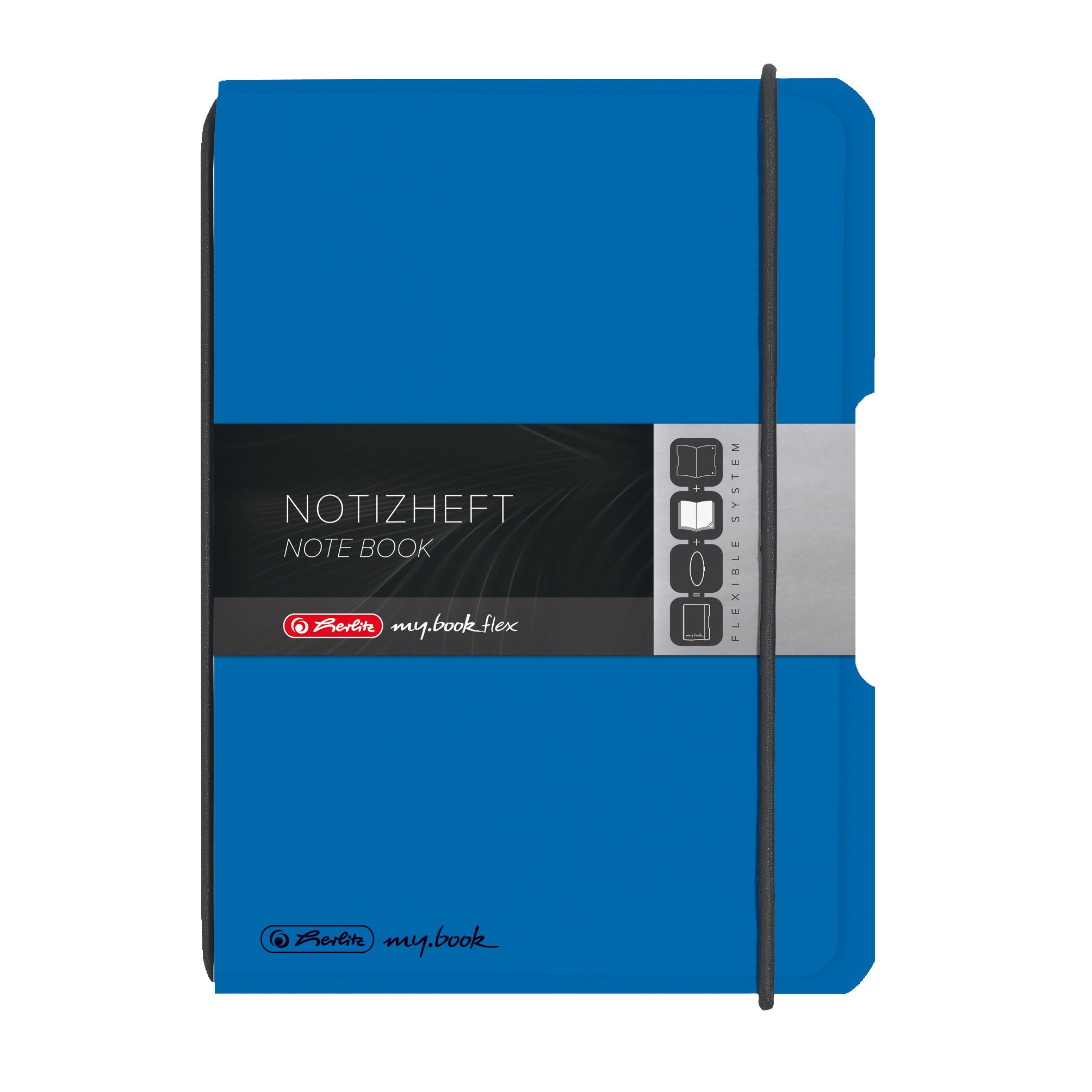 Herlitz My.Book Flex A6 Squared Notebook - Blue
