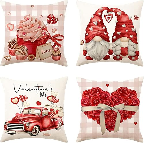 Fundas de almohada de Navidad de 18 x 18 pulgadas fundas de almohada cuadradas de Navidad fundas de almohada cuadradas para sofá dormitorio