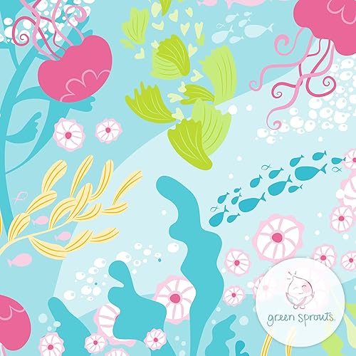 Miniatura 4 de I Play. by Green Sprouts - Pañal de traje de baño reutilizable y absorbente con volantes para niña, Ruffle Snap Pañal absorbente reutilizable, 12