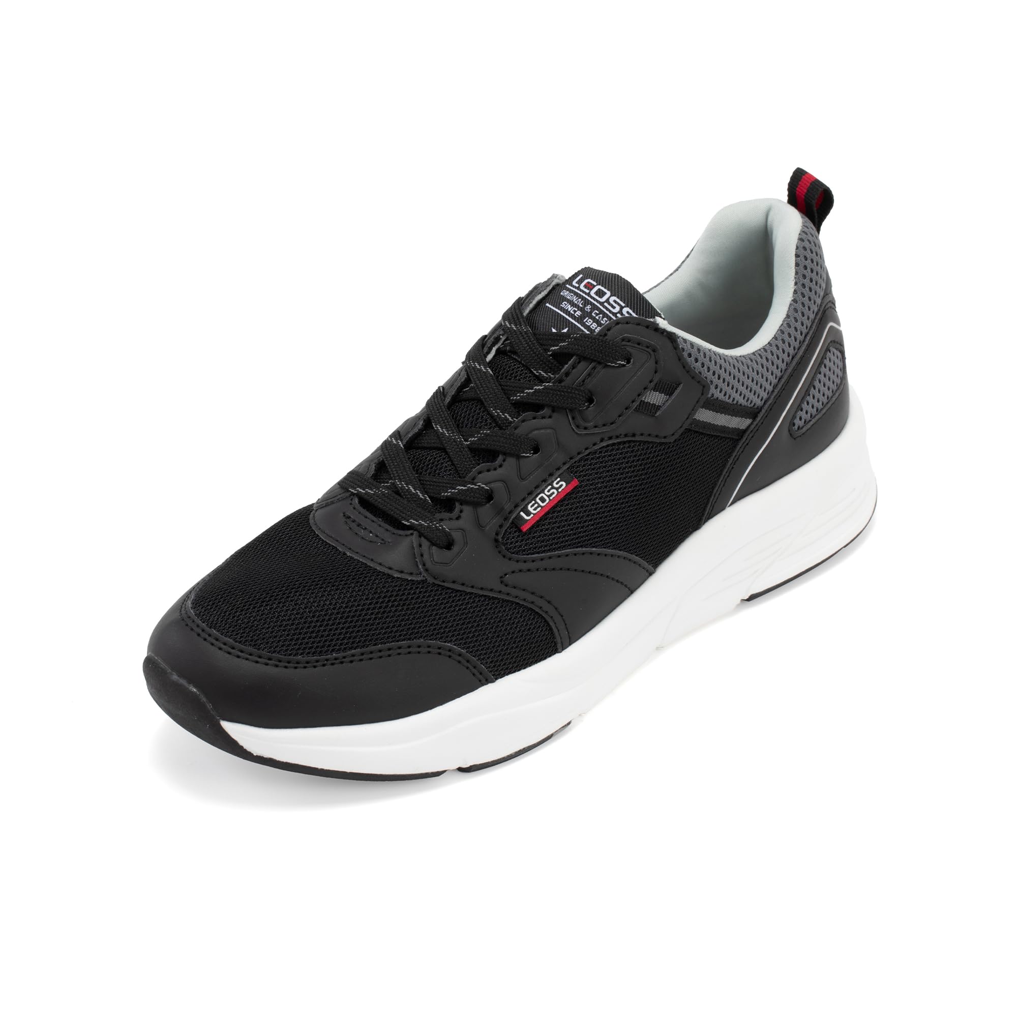 LEOSS ORIGINAL Herren Sneaker - Freizeitschuhe Bequeme Sportschuhe Atmungsaktiv Joggingschuhe Leicht Turnschuhe Tennis Gym Fitness