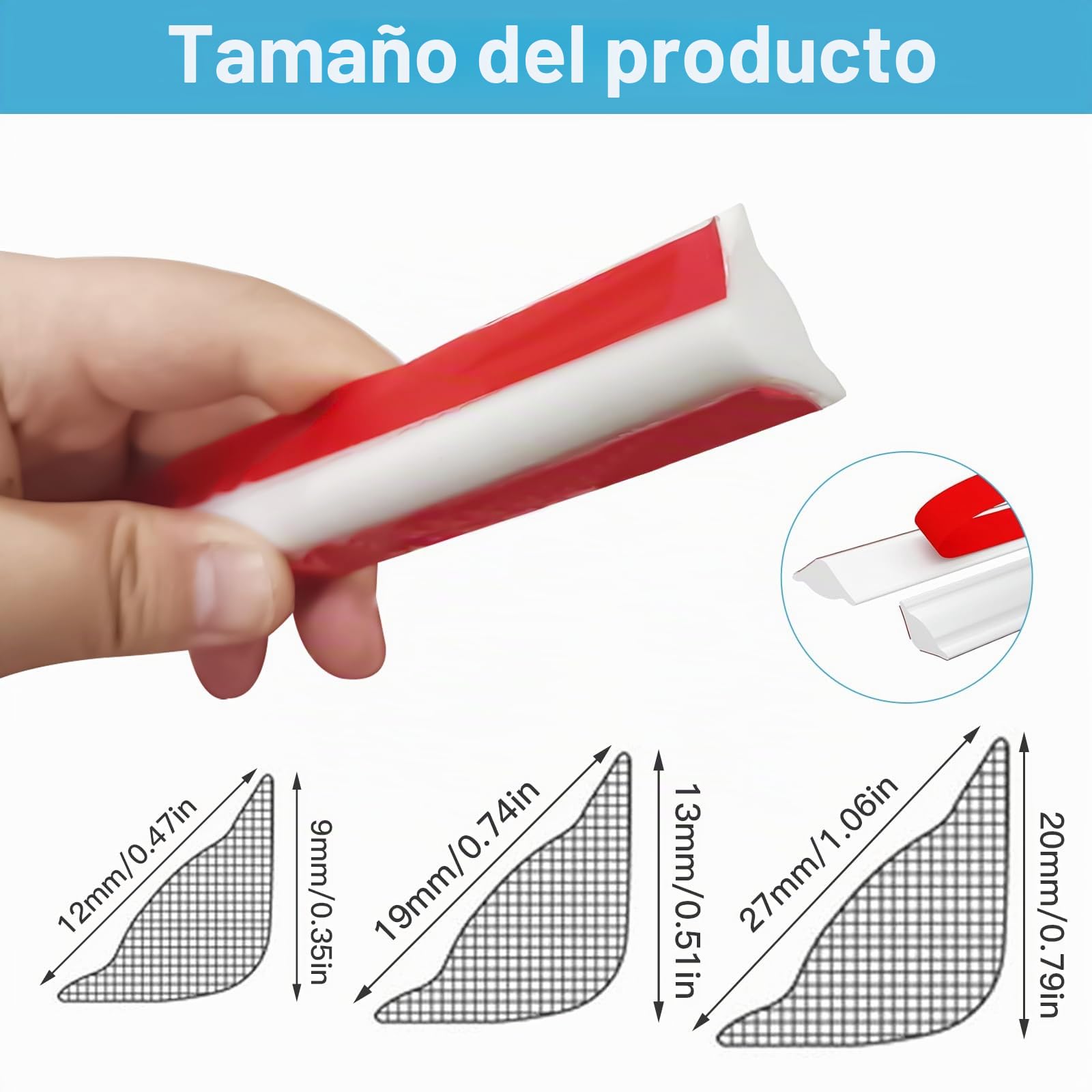 Molduras decorativas flexibles autoadhesivas para techo, 27 mm x 20 mm, de TPE, autoadhesivas, para bordes de pared, azulejos