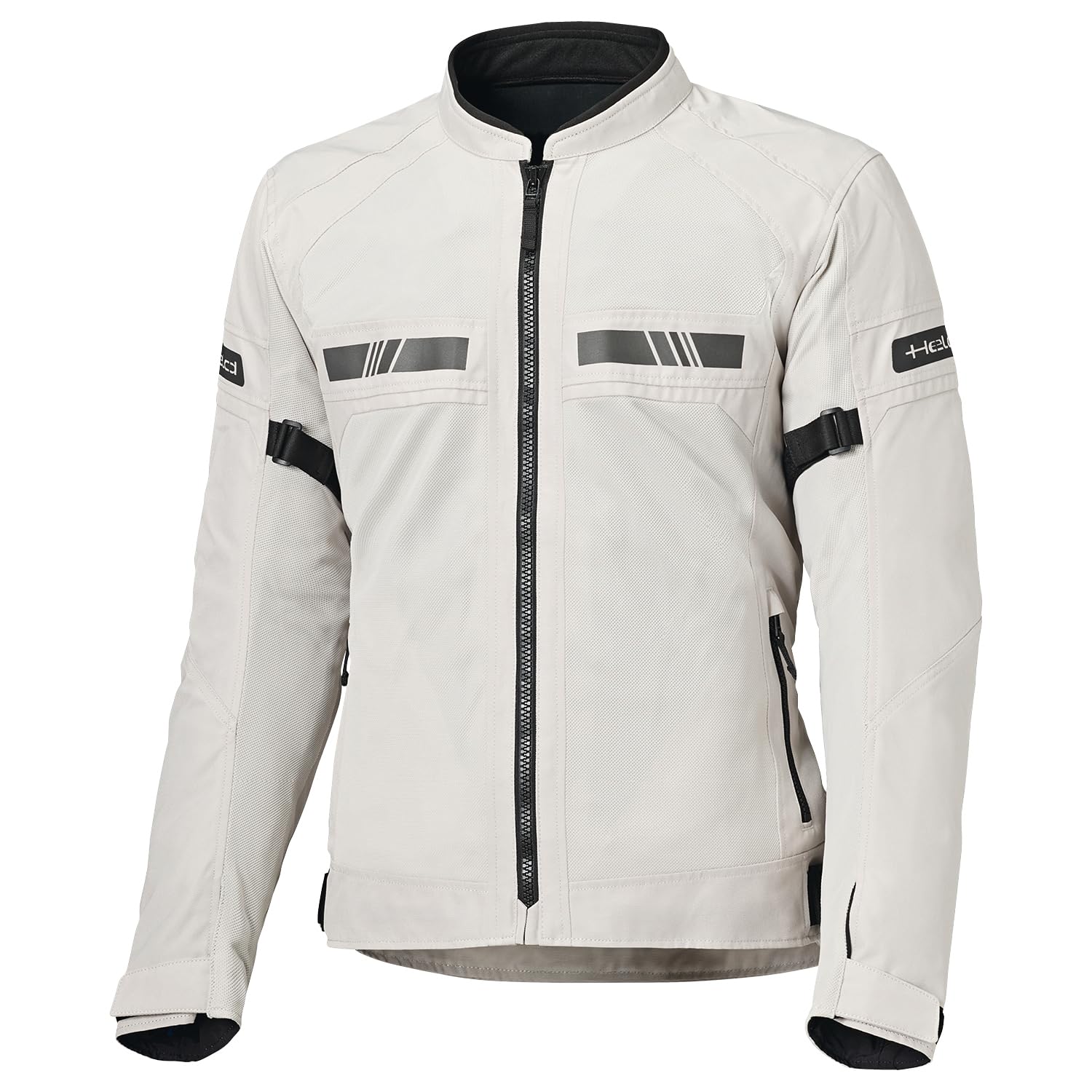 Held Tropic 4 Top Sommer Motorrad Jacke Herren - Sportliche und Luftige Mesh Sommerjacke - Leichte Motorradjacke mit Protektoren D3o Ghost Level 1 - CE Schutzklasse A, Grau, Größe XL | CE-Protektoren