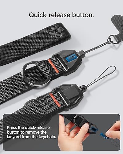 Miniatura 6 de Spigen Life - Mosquetón con correa para llaves y artículos de transporte diario, llavero anillo mosquetón - Padre