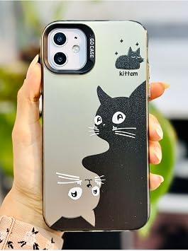 ملحق Go متوافق مع Iphone 11 12 Views ANGULAR حافظة سيليكون كهربائية معدنية مطبوعة بدون بصمات الأصابع