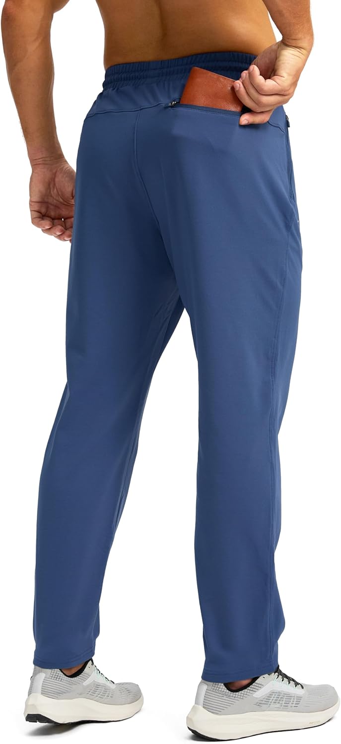 G Gradual Men's Fleece Lined Winter Pants with 3 Zipper Pockets Warm Athletic Joggers Workout Running Sweatpants for Men - Image 3