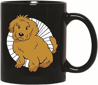 Gift for Pet Lovers Brown Labrador and Poodle Mix Labradoodle 11oz 15oz Black Coffee Mug