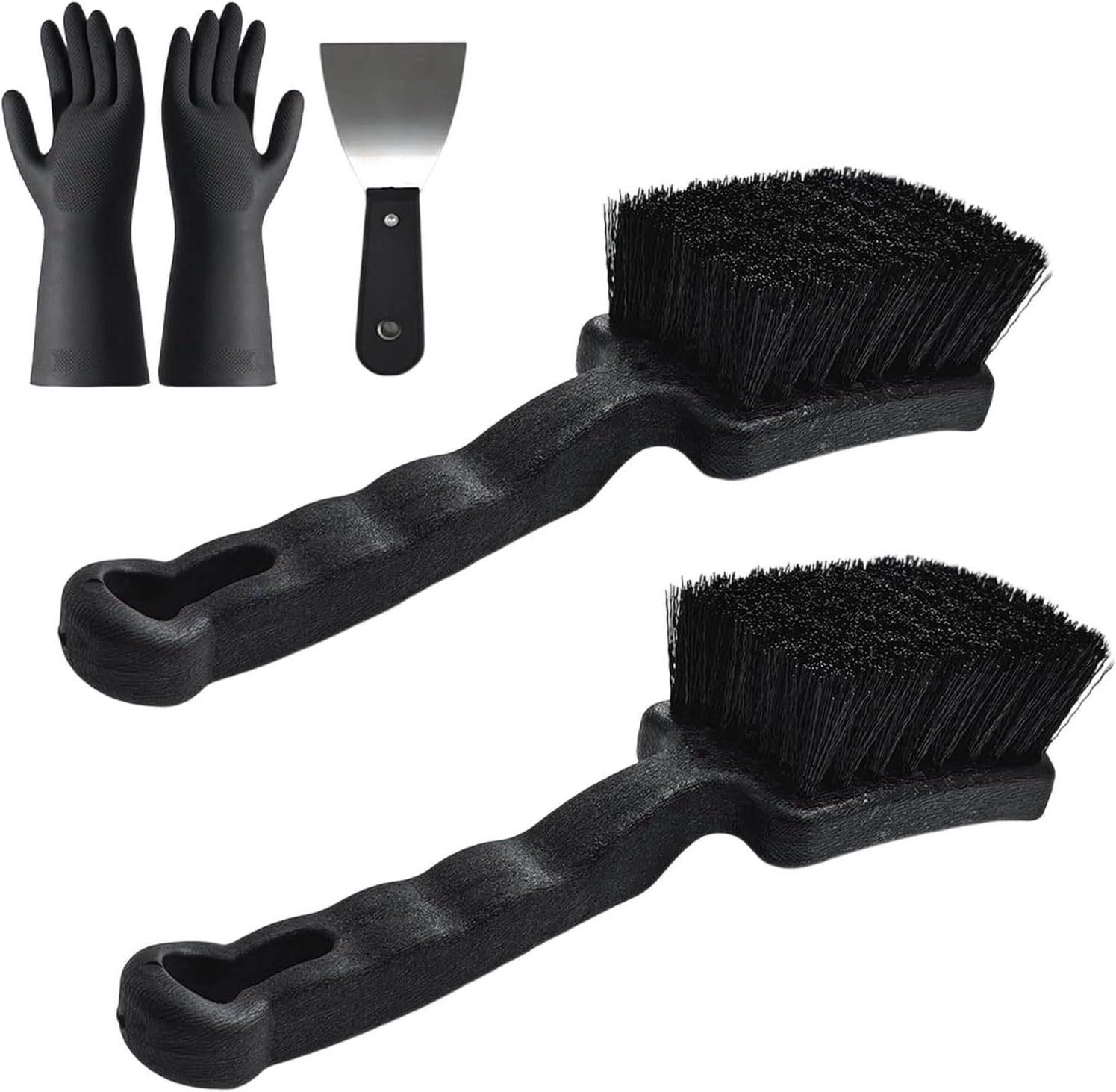 Horse Water Trough Brush Set, Livestock Cleaning Kit with Scraper & Gloves