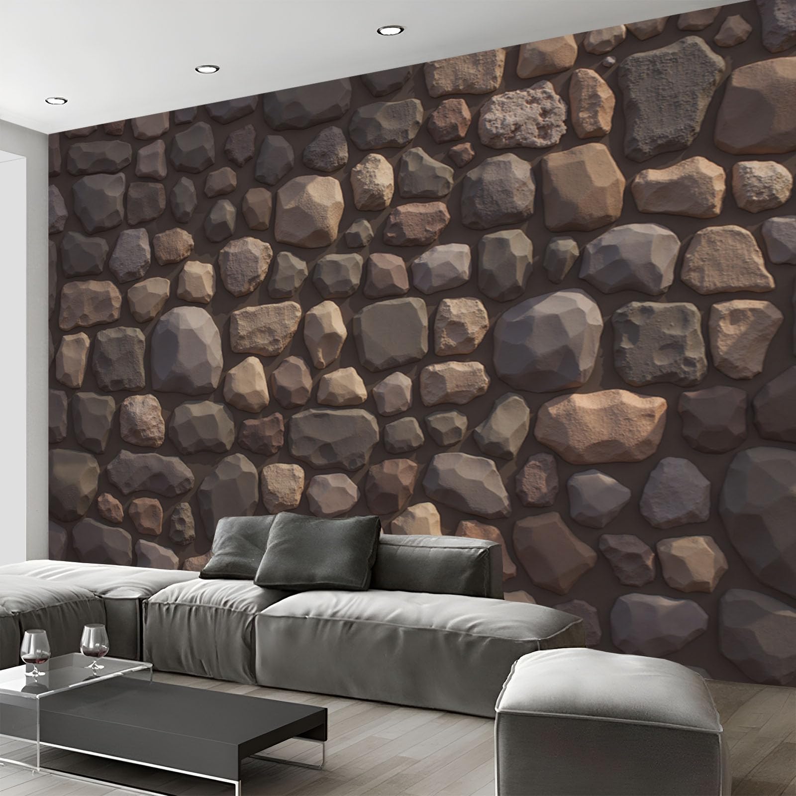 Papier peint texture de roche 3D pour transformer votre bureau
