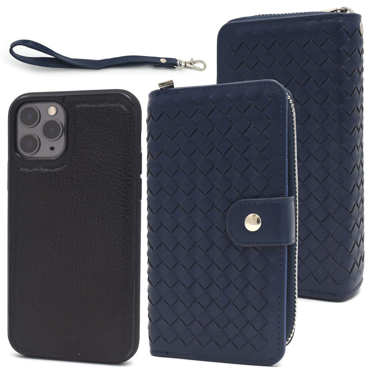 Amazon.co.jp: iPhone 11 Pro ケース + 財布 + カード入れ 3つの機能 