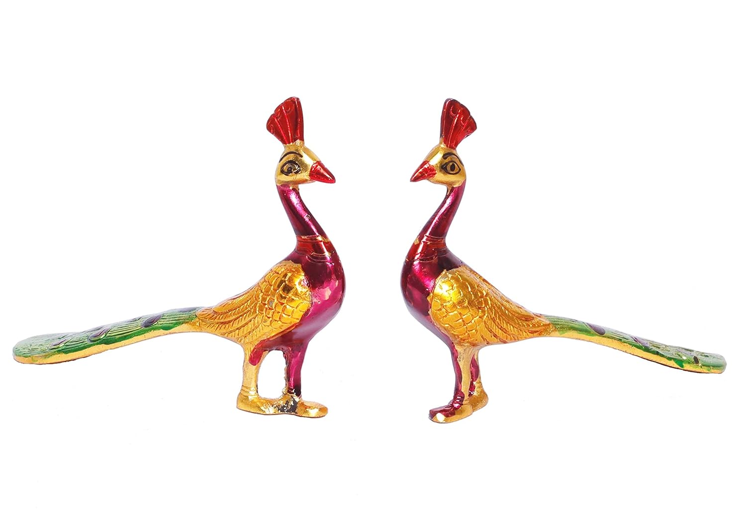 Buy KridayKraft Peacock Metal Statue,Lovers Peacock Couple Pair