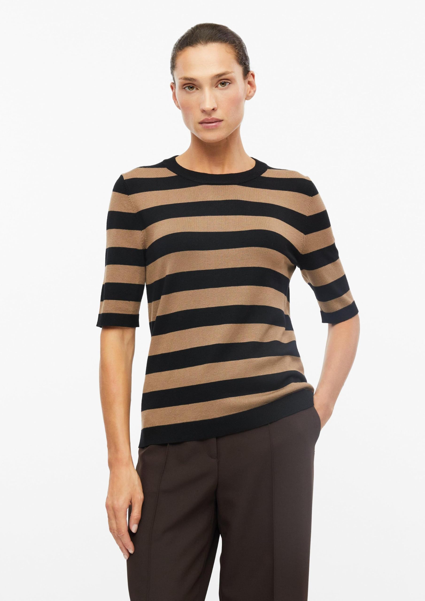 s.Oliver Black Label Damen 2180991 Strickpullover Kurzarm