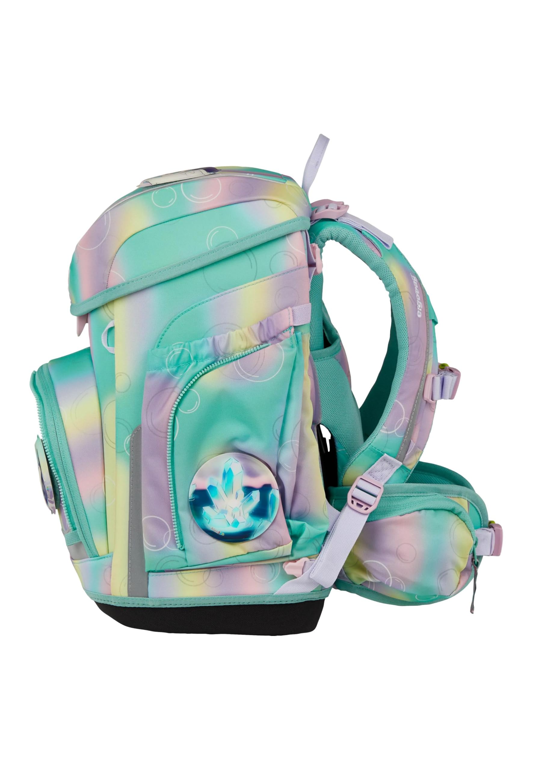 ergobag Schulranzen-Set cubo Bundle Set ZauBärwelt - Mint | Ergonomischer Schulrucksack Klassisch, 6-teilig, für die 1. Klasse Grundschule, ideal für den Schulstart