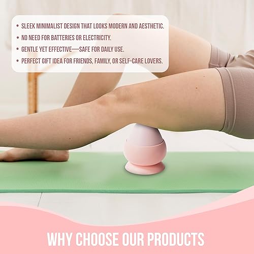 Miniatura 7 de Bola de masaje con ventosa montable para terapia de puntos de activación para nudos musculares, fascitis plantar y liberación miofascial,