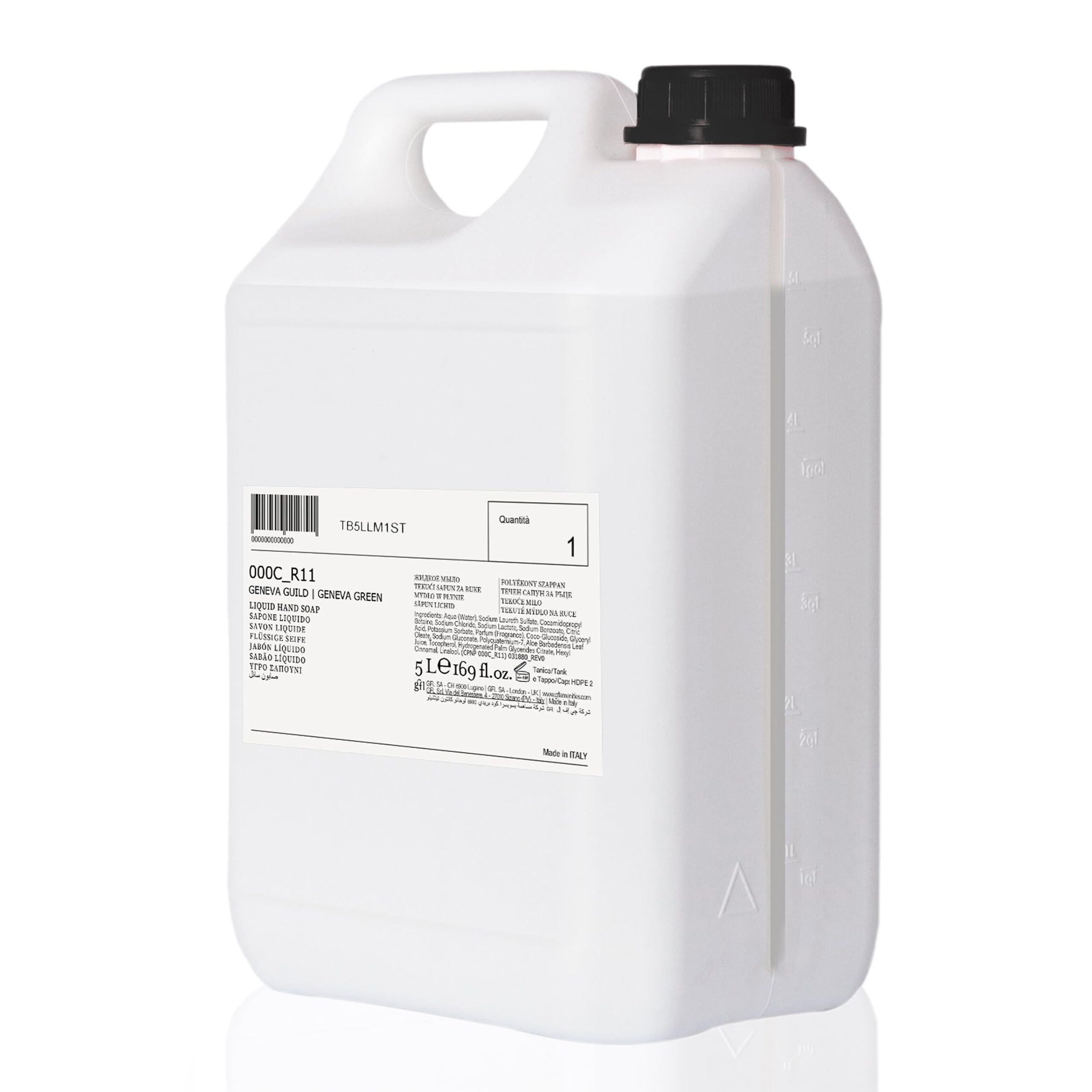 Geneva Guild Liquid Soap - Jabón líquido hidratante con aloe (5 l)…
