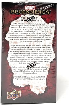 Upper Deck Marvel Beginnings Volume 2: Series 1 Trading Card Blaster Box