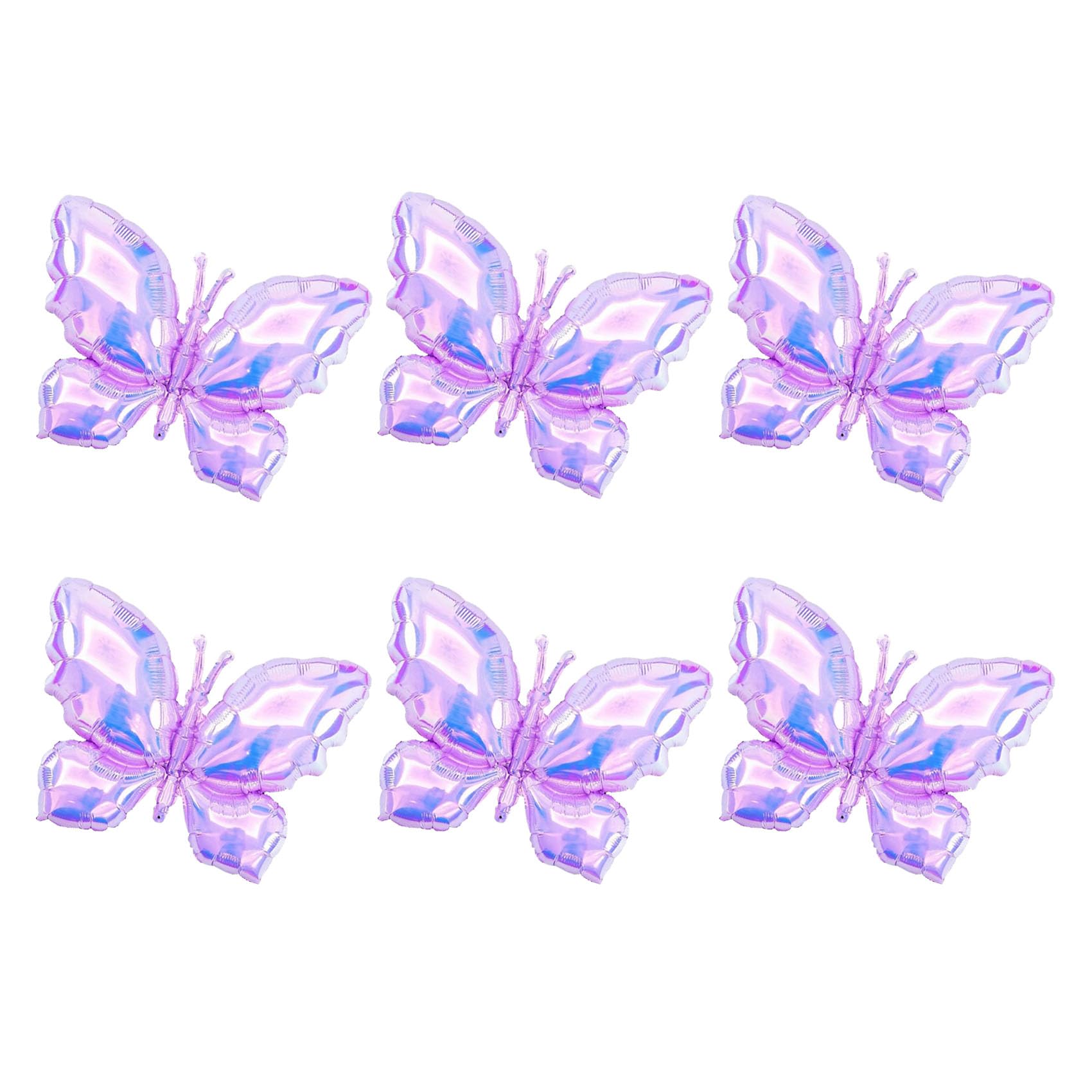 Butterfly Balloon Birthday Happy Party Balloon Wedding Anniversary Butterfly Decoration Birthday Supplies (Purple balloon)