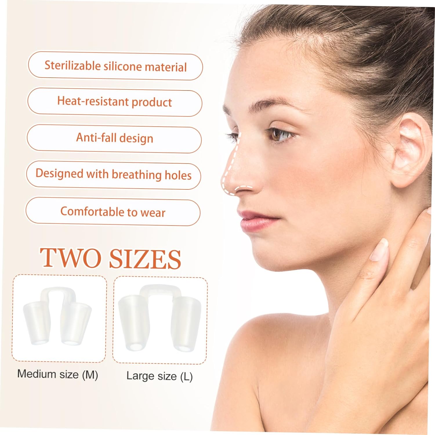 2Pcs Nose Internal Support Protector for Rhinoplasty Grade Lightweight Reusable Essential for Septoplasty and Nose Job Comfort for Day Night Use