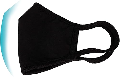 Miniatura 6 de WITHMOONS Máscara facial de tela, lavable, reutilizable, de 3 capas, transpirable, con alambre para la nariz, paquete de 6 unidades, EU0304