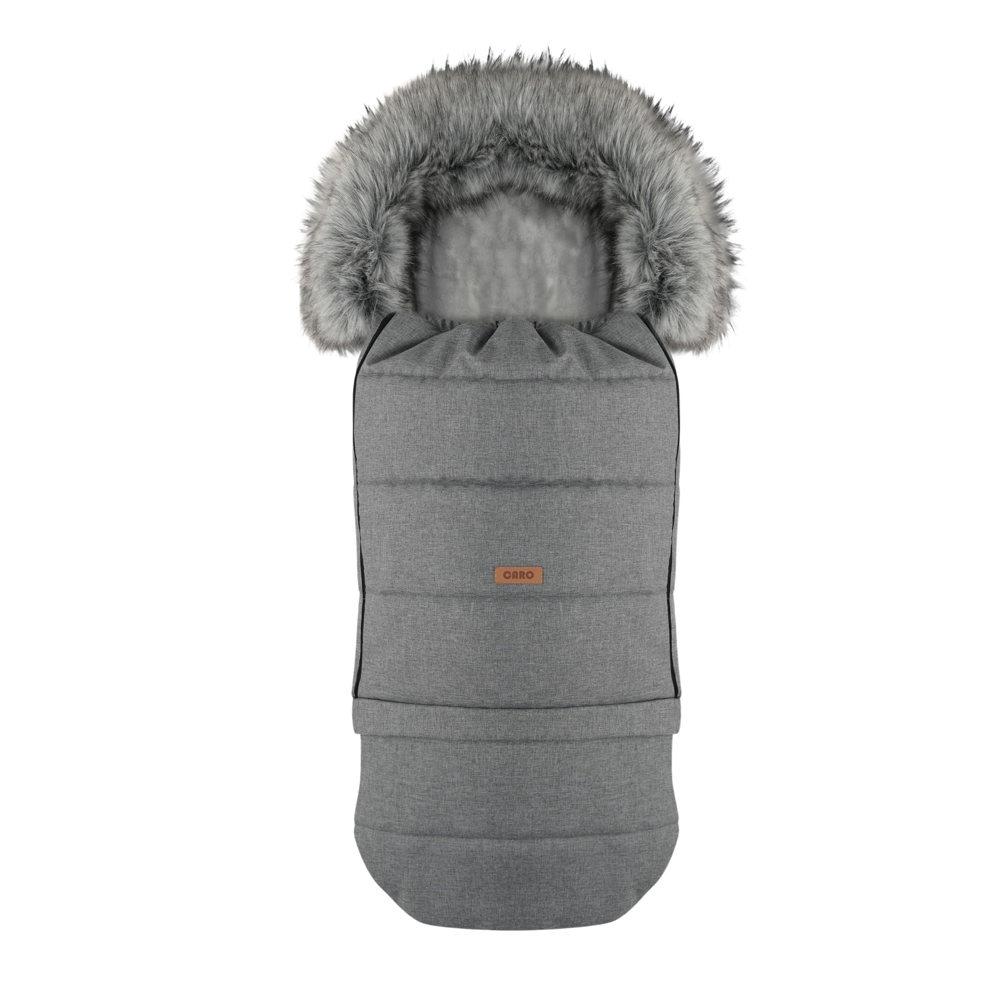 Goldkids - Sacco invernale per passeggino, ovetto, sacco a pelo per slitta, impermeabile, 115/85 cm x 50 cm, colore: grigio