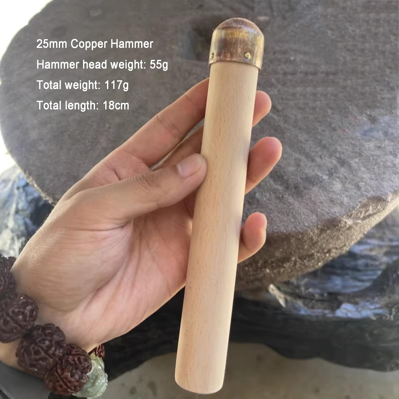 Flint Knapping Kit - Obsidian Crafting Tools Set with 3 Copper Boppers and Pressure Flaker for Pros and Beginners - Dragon Crystal Stone Age Toolkit