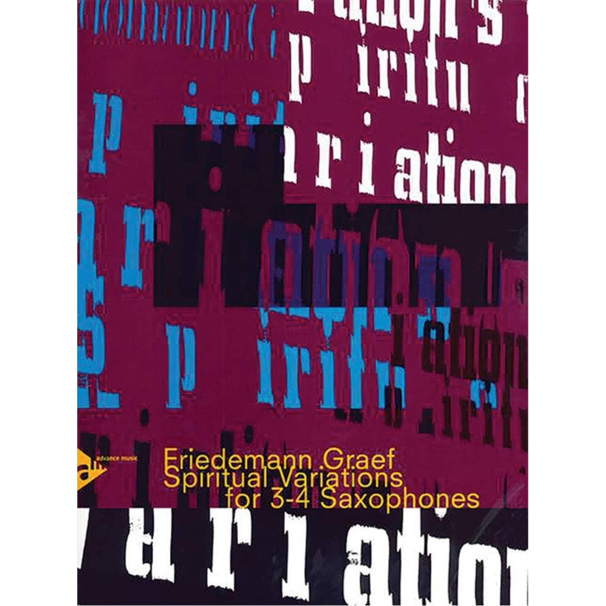 Partition Spiritual Variations pour 3 à 4 saxophones avec parties séparées