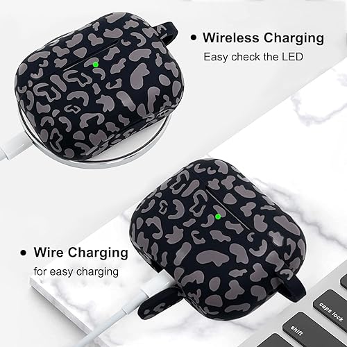 Vista 54 de Funda compatible con Airpods Pro de 2ª generación 2022, funda protectora de silicona suave con llavero de pulsera para Apple Airpods Pro 2 funda