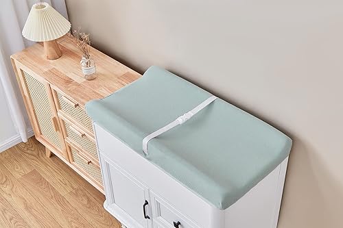 Miniatura 6 de Funda de muselina para cambiador de pañales para bebés, niños y niñas, ultra suave, transpirable, funda para cambiador de pañales