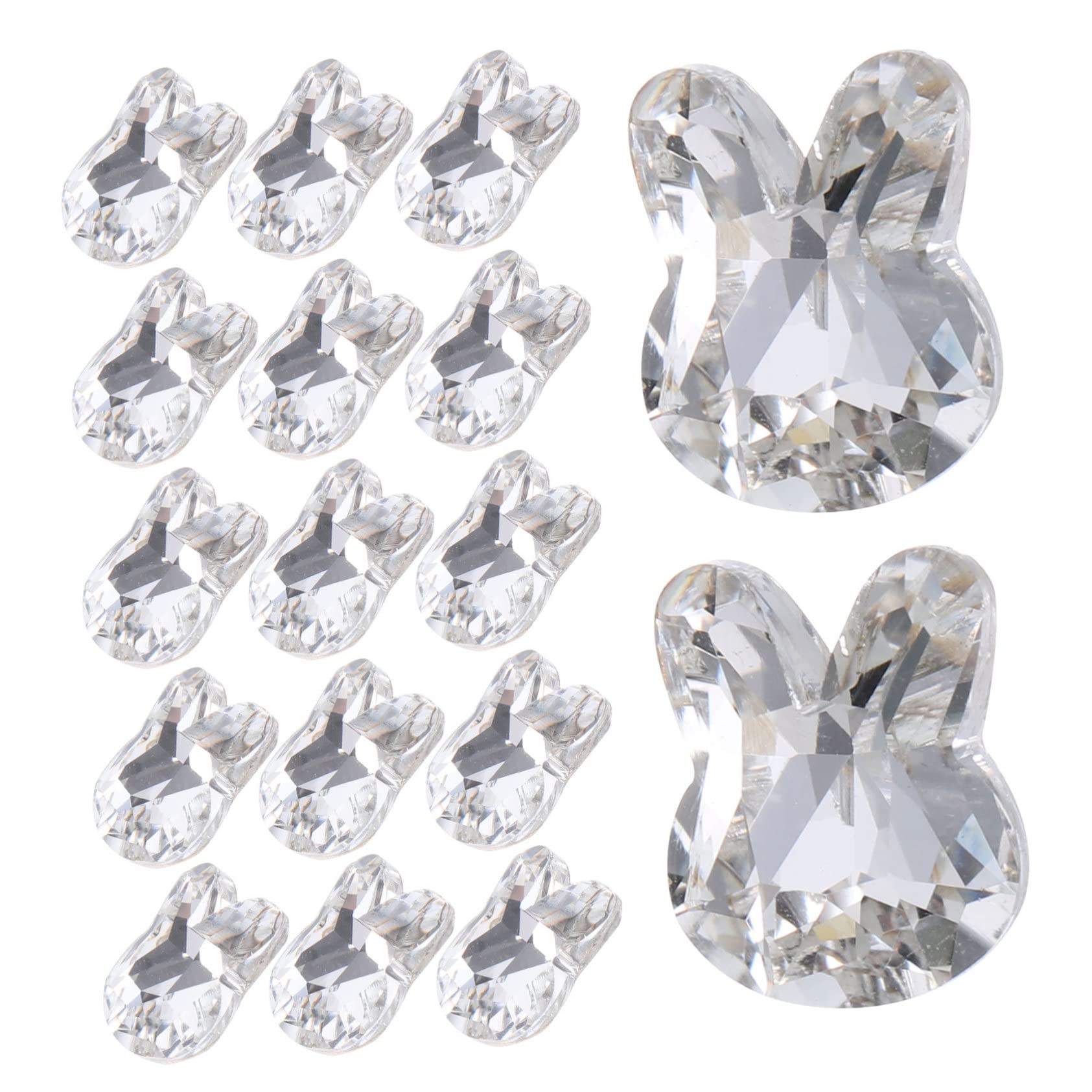 VALICLUD 4 Set Gioielli Con Diamanti Per Unghie Unghia Ornamenti Per Manicure Decalcomanie Per Le Nail Art Strass Per Unghie Ciondolo Arredamento Cristallo 20 Pezzi*4