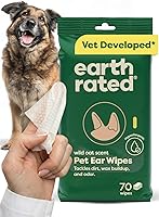 Vista 18 de Earth Rated Toallitas para mascotas para perros y gatos, hipoalergénicas, limpiadoras e hidratantes, para el aseo de patas, cuerpo y trasero, sin