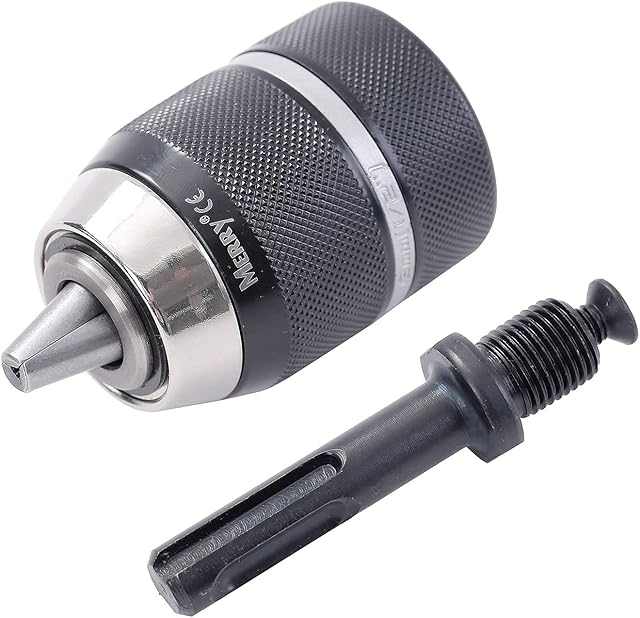 105118A Professional 13MM Keyless Impact Drill Chuck with Lock and SDS Adaptor