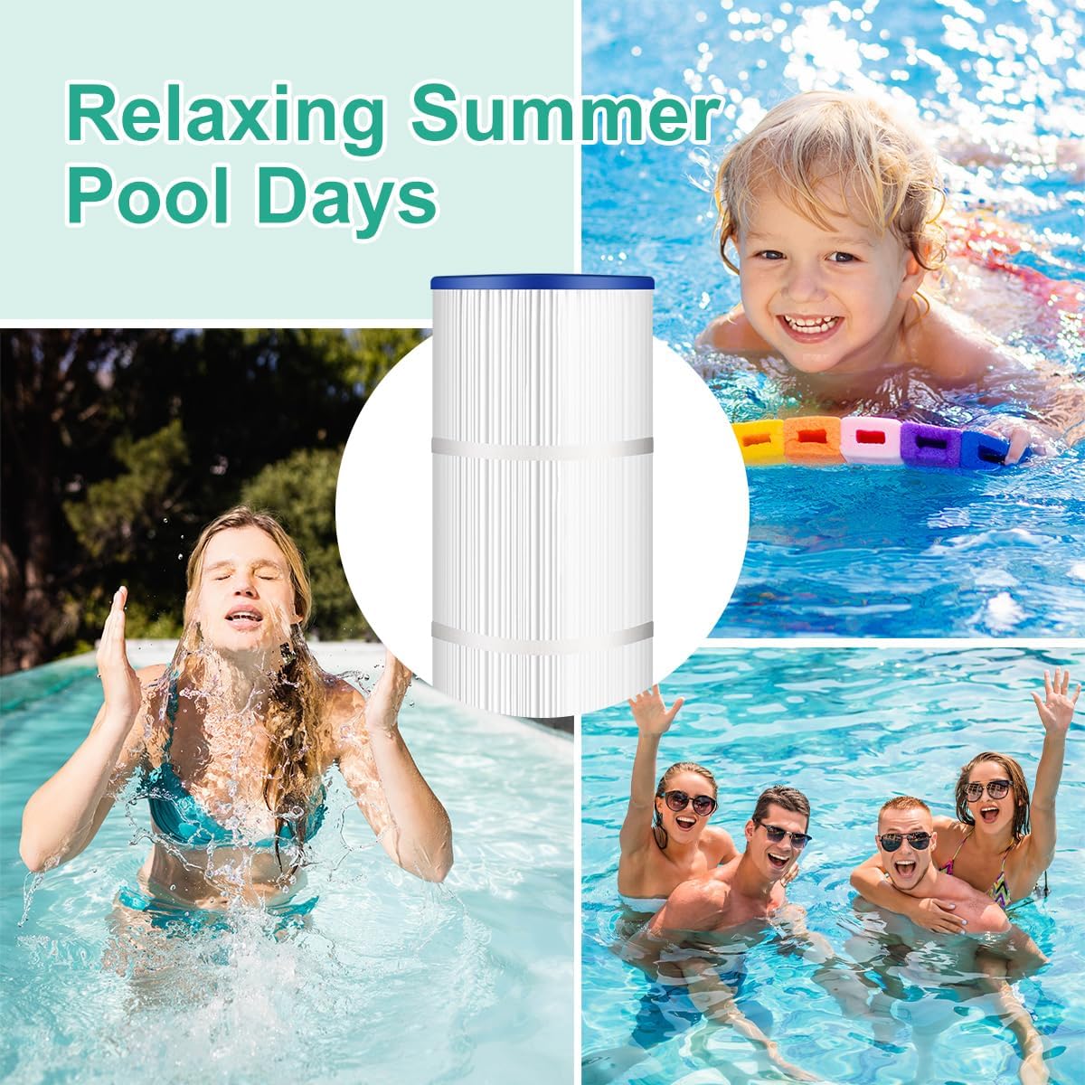 4 Pack PCC105 Pool Filter Cartridge – Replaces CCP420, Unicel C-7471, Filbur FC-1977 – 26"x7", 4x105 Sq.Ft – Compatible with 178584, Ultral-A6, 817-0106, R173576 - Image 5