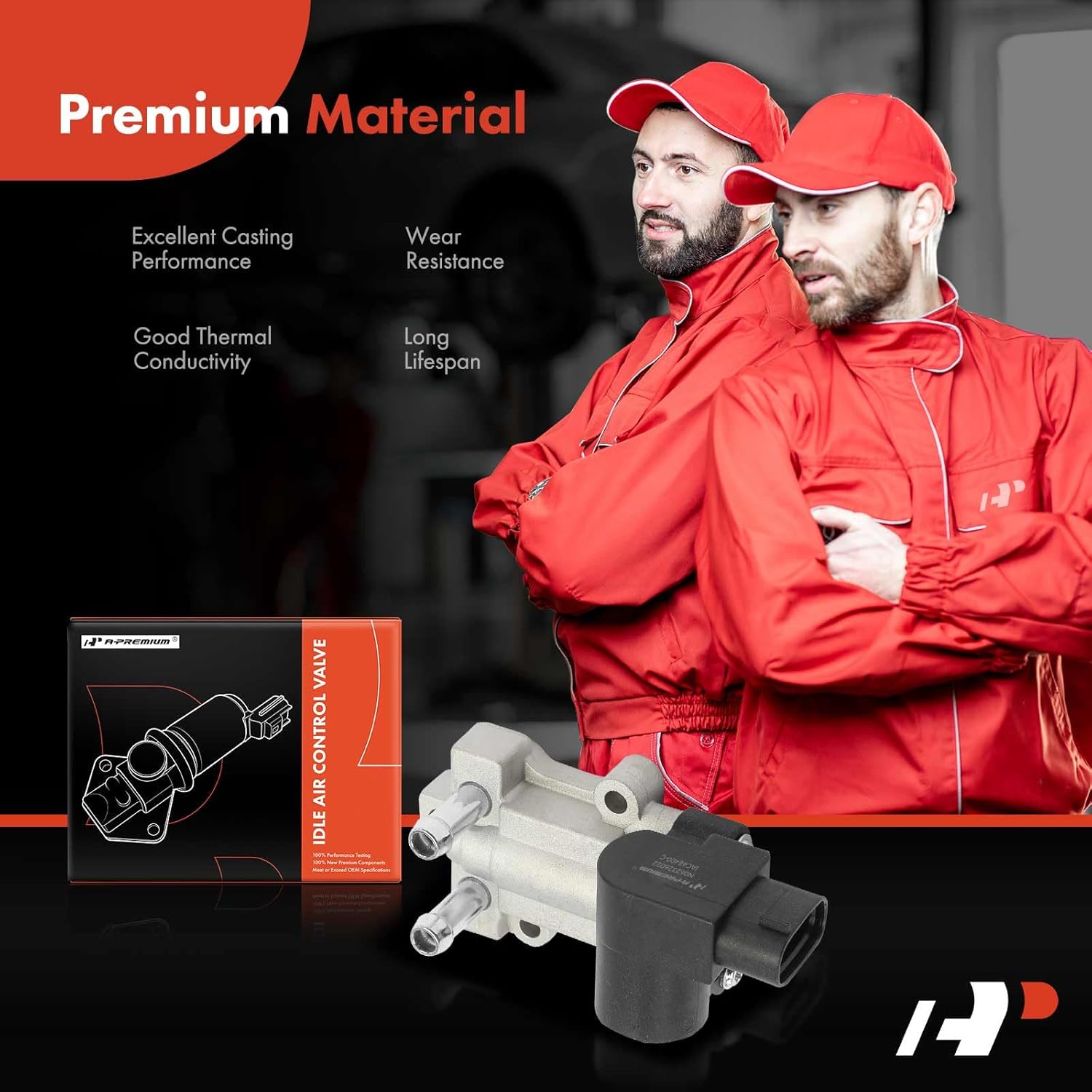 A-Premium Fuel Injection Idle Air Control Valve Compatible with Honda Civic 2001 2002 2003 2004 2005 1.7L, Auxiliary Air Valve, Replace# 16022PLCJ01